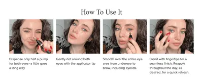 Walks shoppers through the four-step application process to build confidence in easy, correct use.