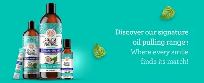 Presents the full oil pulling lineup in different sizes and formats, helping shoppers find the right option from the brand.