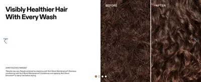 Proves visible improvement in hair health and texture after using the wash system.