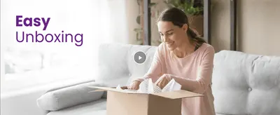Reassures shoppers that receiving and unpacking the mattress is simple and hassle-free. Provides a video demonstration of the unboxing process to set clear expectations.