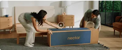Demonstrates the easy two-person setup process via video to reassure shoppers the mattress is simple to move into place.