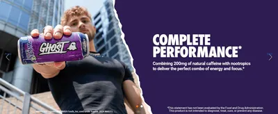 Tells shoppers the drink combines 200mg of natural caffeine with nootropics, so they get energy and focus in one can.