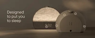 Points out the physical buttons, dial, and light components across two product views to show shoppers how the device is built and controlled. Highlights several distinct control features on the…