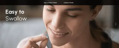Reassures shoppers that the tablets are comfortable and easy to take as part of a daily routine.