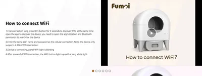 Walks the shopper through the numbered steps to connect the device to WiFi so setup feels simple and guided.