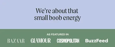 Builds credibility by showing the brand has been covered by well-known publications like Cosmopolitan and Glamour.