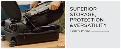 Shows the packed interior to convince shoppers the case offers versatile, protective storage for their belongings.