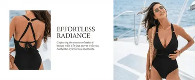 Uses an emotional tagline and lifestyle imagery to build a brand feeling of effortless, natural beauty around the product rather than pushing a single feature.