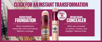Splits the range into two panels so shoppers can match a foundation or concealer to their need at a glance.