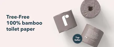 Highlights multiple key features of the bamboo toilet paper product, emphasizing its eco-friendly and tree-free nature. Emphasizes the key selling point that the toilet paper is made from 100%…