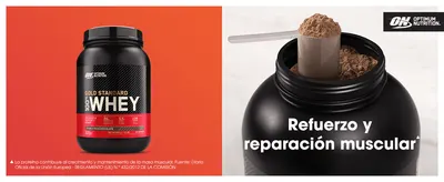Communicates the primary benefit of the protein powder for muscle strengthening and recovery to reassure shoppers of its effectiveness.