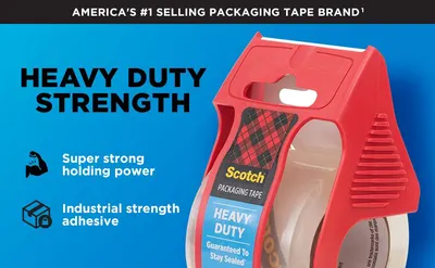 Communicates the primary benefit of superior strength and holding power to reassure shoppers this tape is suitable for demanding packaging tasks. Establishes brand authority and trust by…