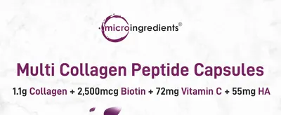 Communicates the comprehensive formula by listing multiple key ingredients and their quantities to help shoppers understand the complete nutritional profile and value of the supplement.