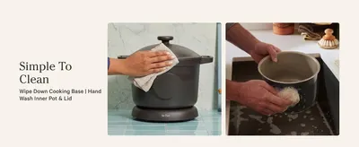 Demonstrates how simple the product is to clean by showing the cleaning process in a real-world context, reassuring shoppers about maintenance ease.