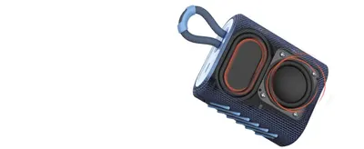 Shows the speaker alone on a clean white background so shoppers can see its design and form clearly.