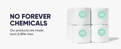 Reassures customers that the products are free from harmful chemicals, promoting safety and health benefits. Communicates the brand's commitment to environmental sustainability through 'save trees'…