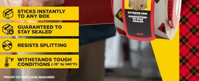 Showcases multiple product benefits in a visually segmented layout to help shoppers understand key performance features like adhesion strength, seal guarantee, split resistance, and temperature…