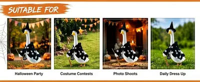 Demonstrates the versatility of the product by showing it can be used across multiple occasions including Halloween parties, costume contests, photo shoots, and daily dress up activities.