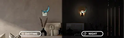 Demonstrates the product's dual functionality by showing how it appears and performs in both daytime and nighttime settings, helping shoppers understand its versatility and aesthetic appeal in…