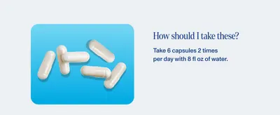 Provides clear usage instructions to help shoppers understand how to properly take the supplement for optimal results. Communicates simple, straightforward dosage information to reassure shoppers…