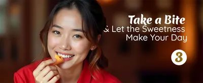 Communicates the emotional satisfaction and joy of enjoying the product, encouraging shoppers to envision a positive experience.