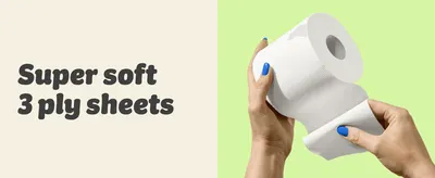 Emphasizes the softness of the toilet paper to appeal to customers seeking comfort and quality.