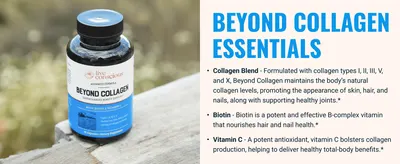 Communicates multiple key ingredients and their specific benefits to help shoppers understand the comprehensive value of the supplement formula.