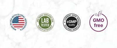 Communicates product safety, quality, and manufacturing standards through certification badges to build trust and reassure shoppers about product integrity.