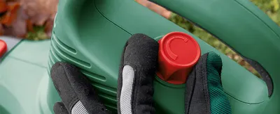 Highlights a single close-up feature of the easy-to-reach control or switch so shoppers see simple, comfortable handling.