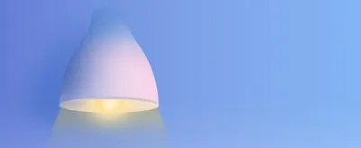 Presents a single warm glow from a pendant lamp to suggest cozy, inviting illumination.