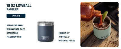 Highlights multiple product features (stainless steel, dishwasher safe, stackable, MagSlider lid) with sizing details and lifestyle imagery to communicate key benefits and usage. Displays exact…
