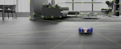 Showcases the products ability to navigate and detect obstacles in real-world home environments for thorough and safe cleaning.