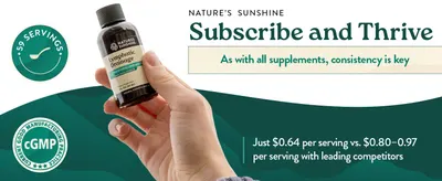 Highlights the product's value proposition by showing a lower cost per serving compared to competitors, encouraging subscription purchases. Demonstrates price superiority against leading competitors…