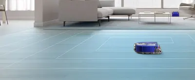 Shows the product operating in a real home setting to help shoppers envision how it will fit into their daily life.