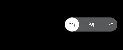 Shows the app toggle for switching between noise control modes, reassuring shoppers the headphones offer adjustable ambient/off/noise-cancelling settings.