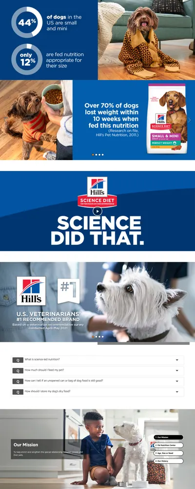 Premium A+ Content for Amazon.com: Hill's Science Diet Perfect Weight