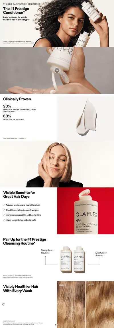 Premium A+ Content for Amazon.com: Olaplex No. 5 Bond Maintenance Conditioner