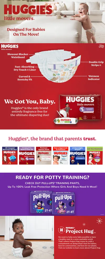 Premium A+ Content for Amazon.com: Huggies Size 5 Diapers