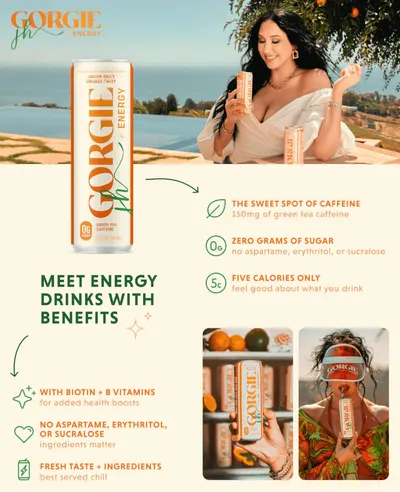 Premium A+ Content for Amazon.com : GORGIE Sugar Free Natural Energy Drinks