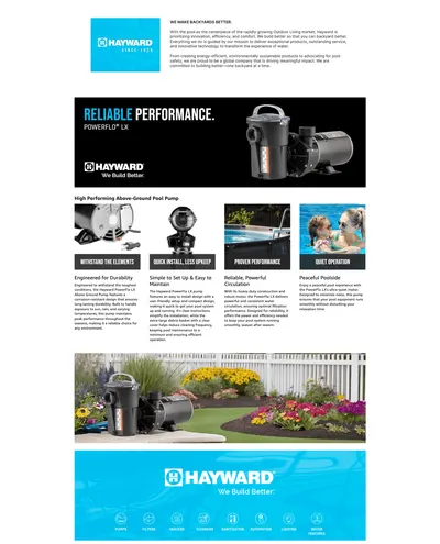 Premium A+ Content for Amazon.com : Hayward W3SP1580X15 Power Flo Pool Pump