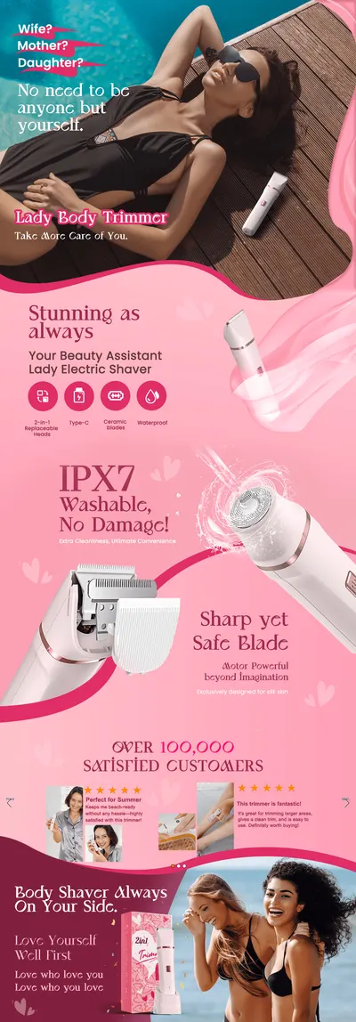 Premium A+ Content for Amazon.com: Bikini Trimmer for Women
