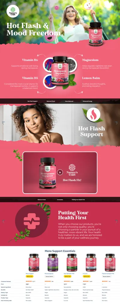 Premium A+ Content for Amazon.com: Complete Herbal Menopause Supplement for Women