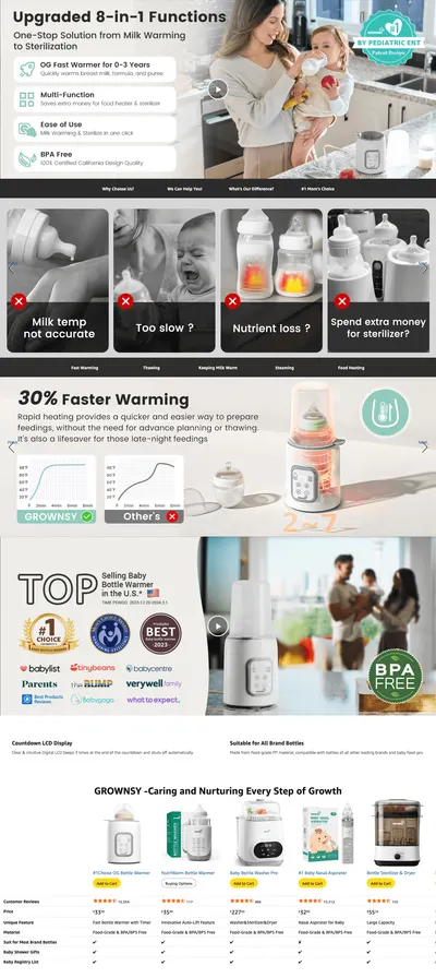 Premium A+ Content for Amazon.com : Bottle Warmer
