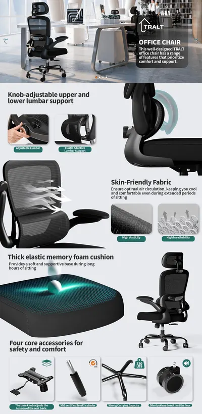 Premium A+ Content for Amazon.com: TRALT Office Chair Ergonomic Desk Chair