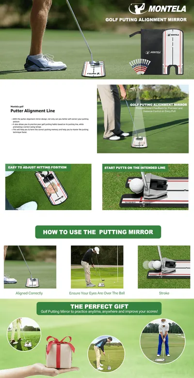 Premium A+ Content for Amazon.com : Montela Golf Putting Mirror