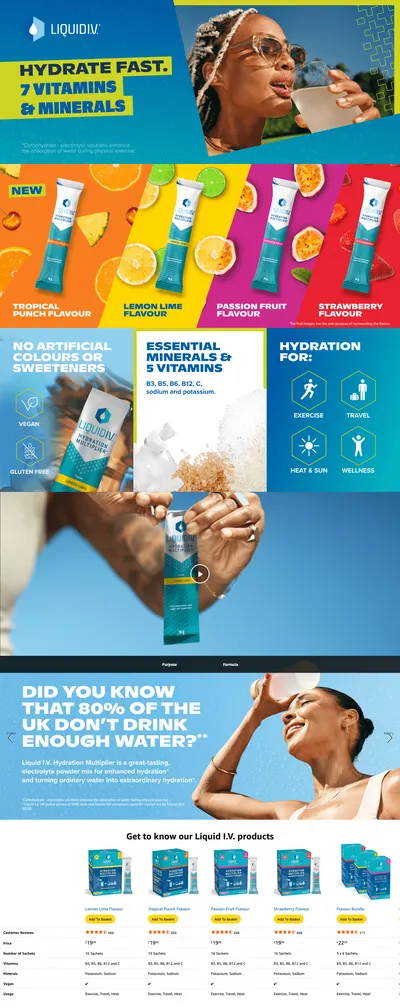 Premium A+ Content for Liquid I.V. Hydration Sachets