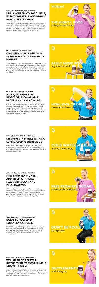 Premium A+ Content for Collagen Powder