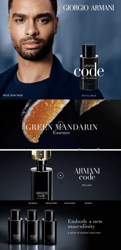 Premium A+ Content for Amazon.com: Armani Beauty