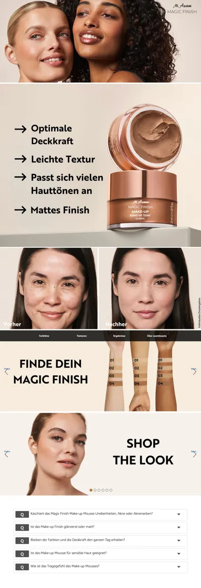 Premium A+ Content for M.Asam Magic Finish