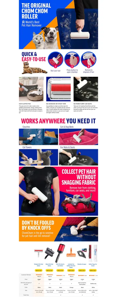 Premium A+ Content for Lint Removers